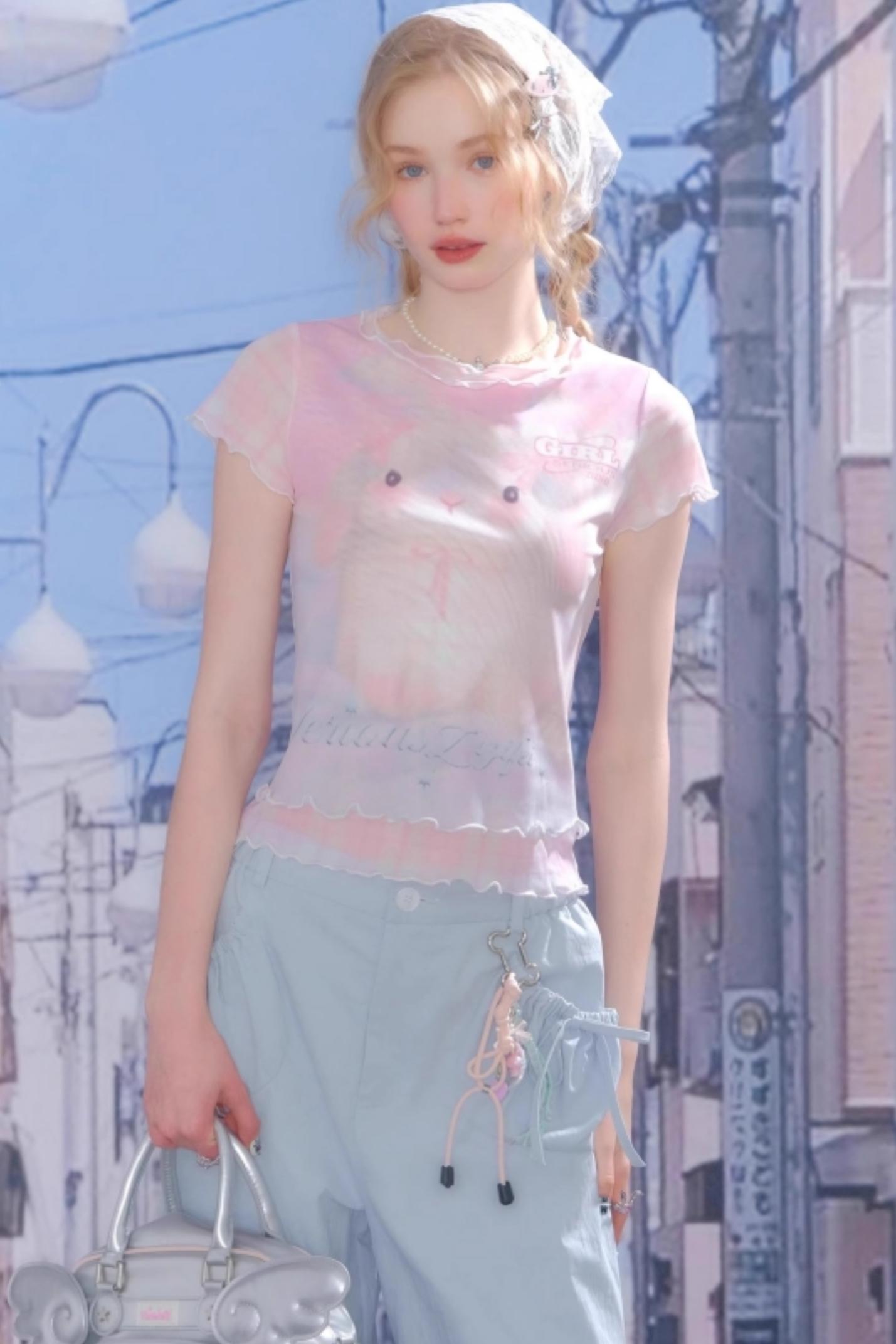 Summer Plaid Mesh Tee