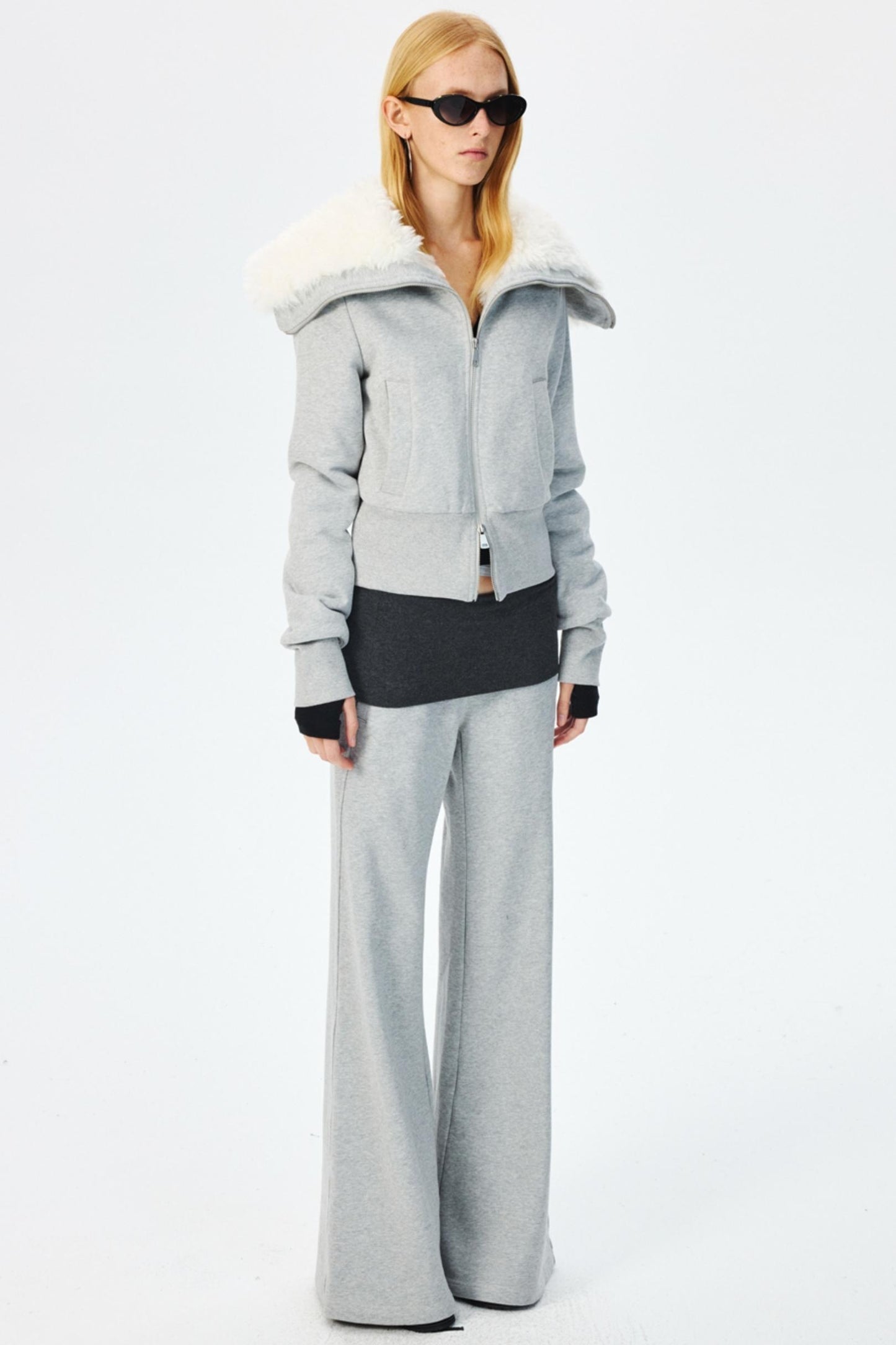 Winter Fleece High-Waisted Flared Pants