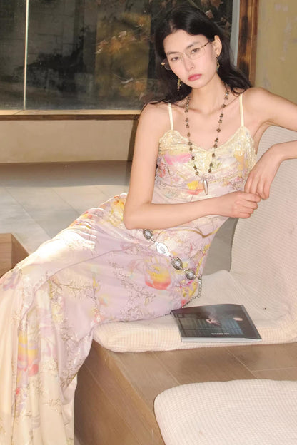 Spicy Girl Embroidered Knit Dress