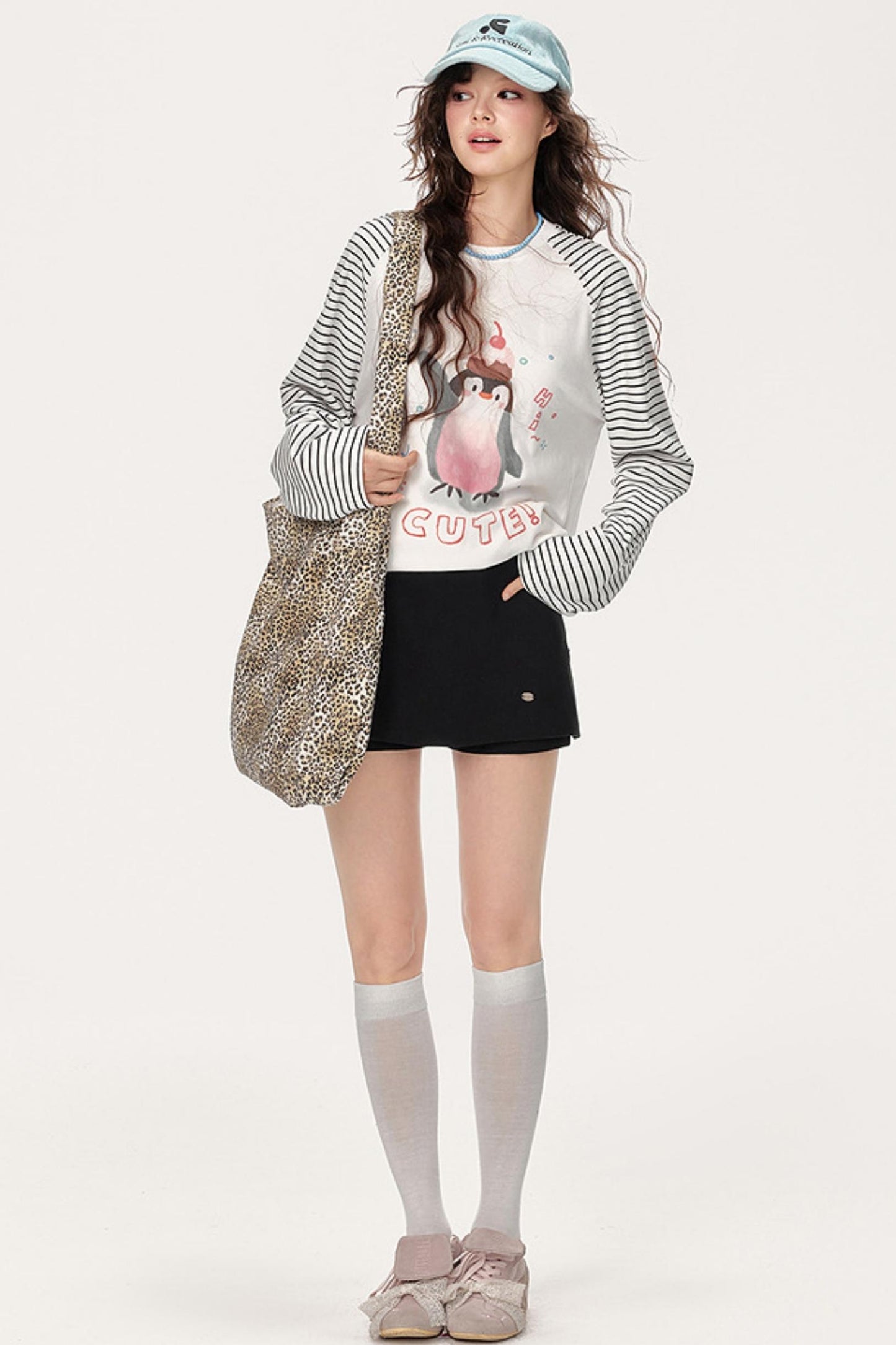 Raglan Striped T-Shirt