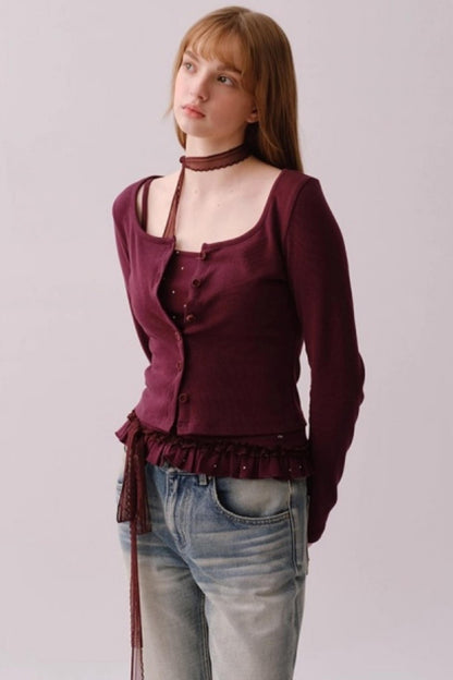 Retro Polka Dot Camisole Set-Up