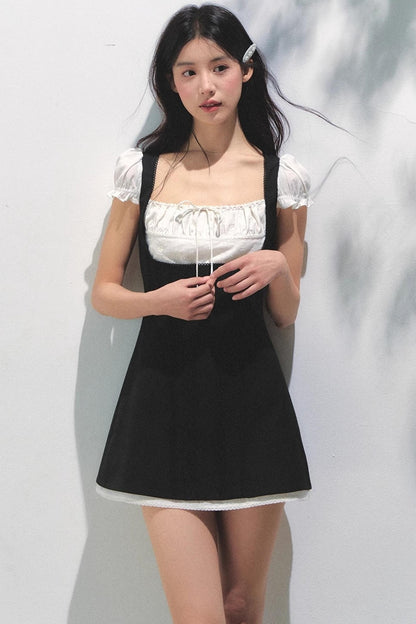 Square Neck Colorblock Dress