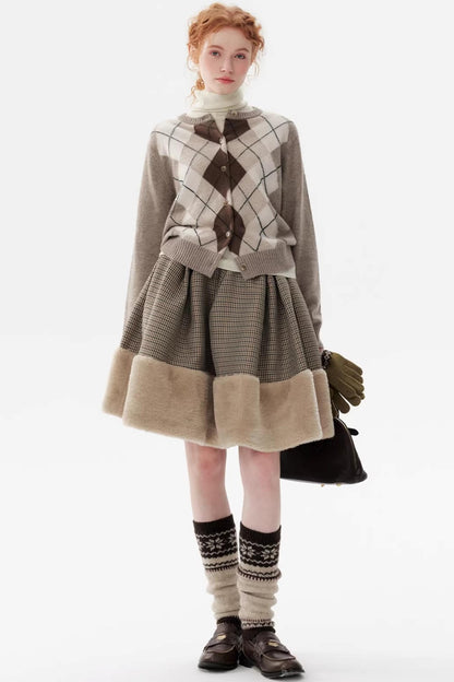 Sky Island Houndstooth Skirt