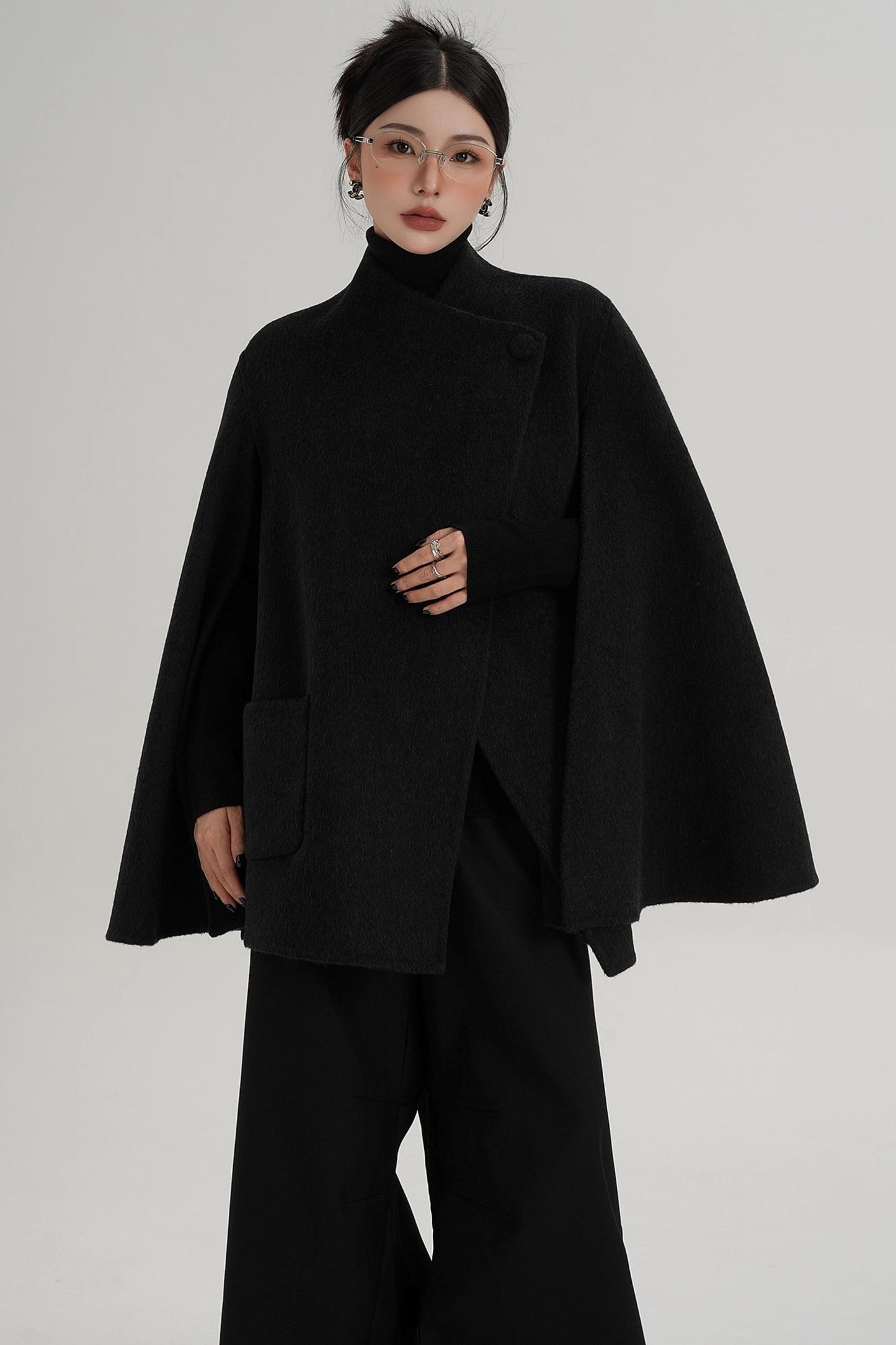 Woolen Cape Coat