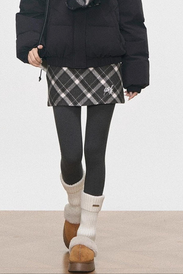 Hooded Cotton Collar Jacket Set-Up