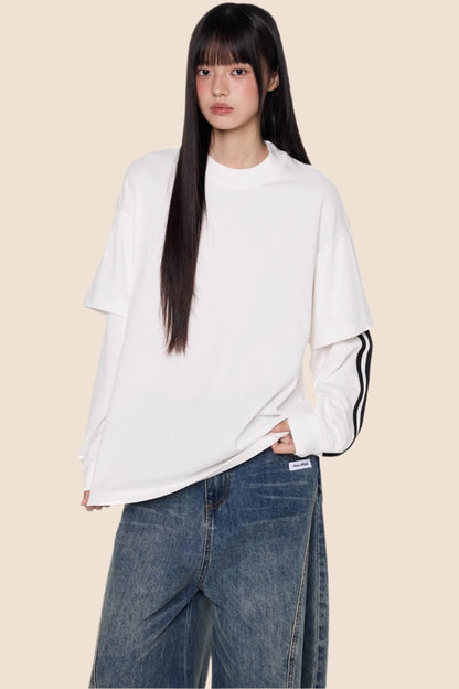 Stripe Long Sleeve Top