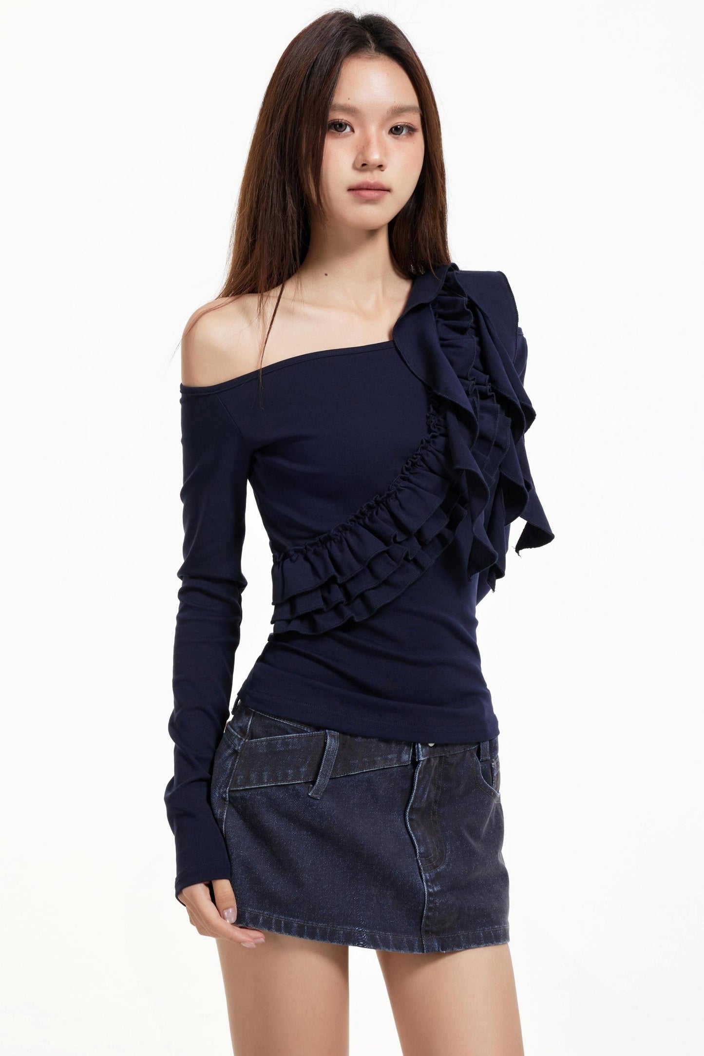 Off-The-Shoulder Ruffled Top