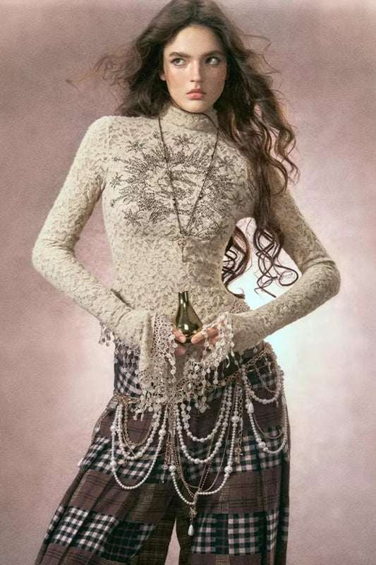 Rose-Colored Lace Top