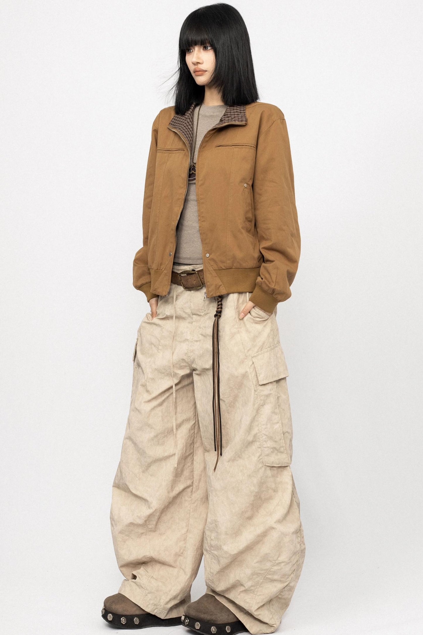 Vintage Patchwork Lapel Jacket