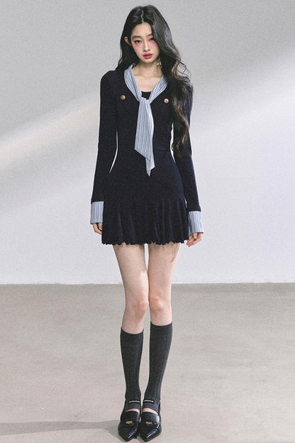 American Autumn Waist Slimming Dress