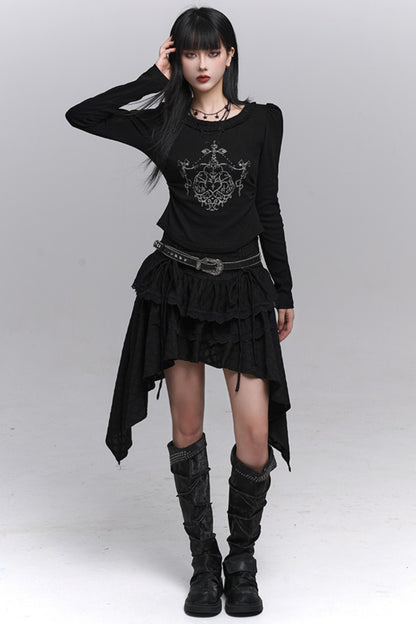 Beautiful Black A-Line Skirt