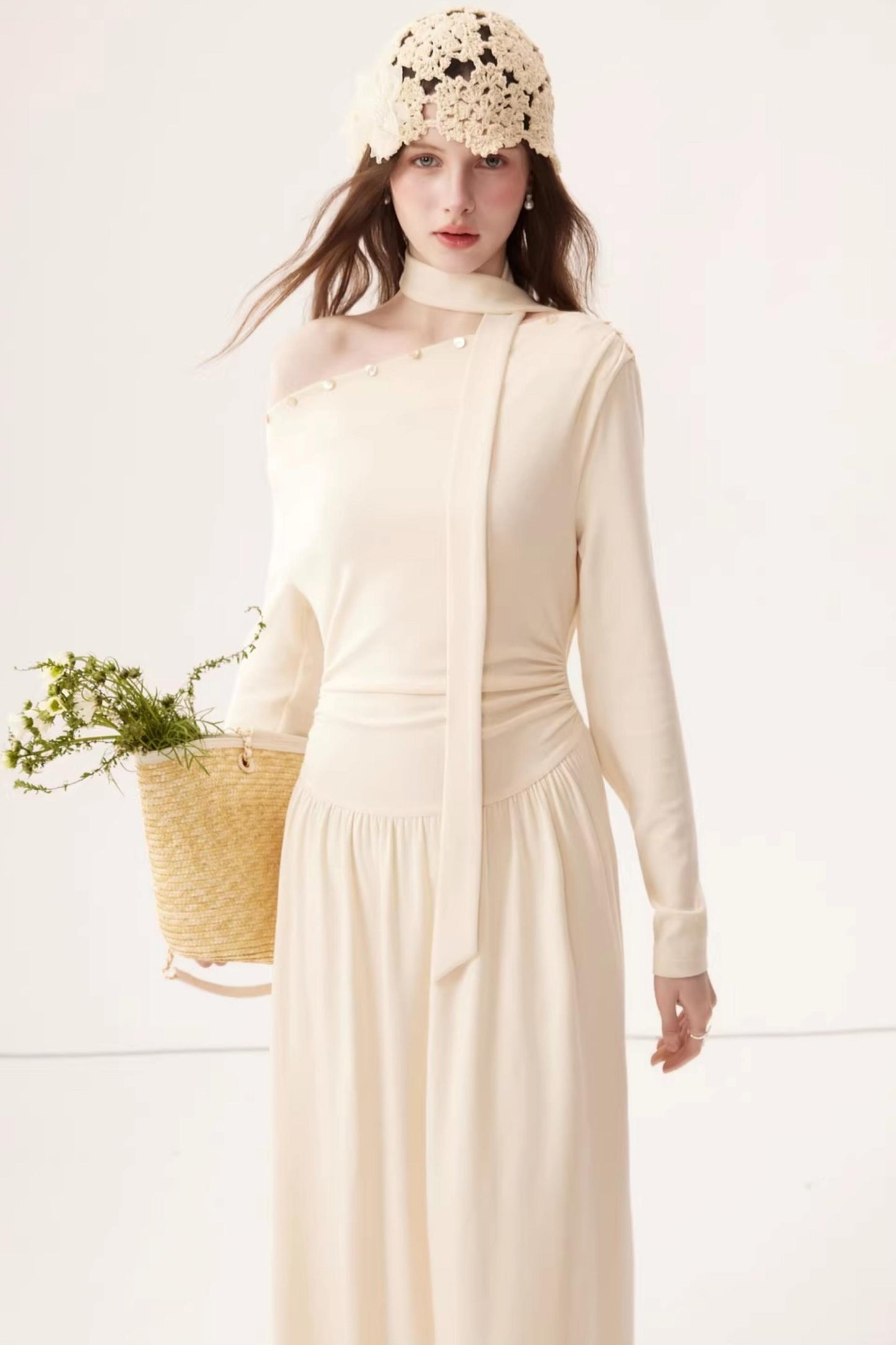 Off-Shoulder Knit Dress