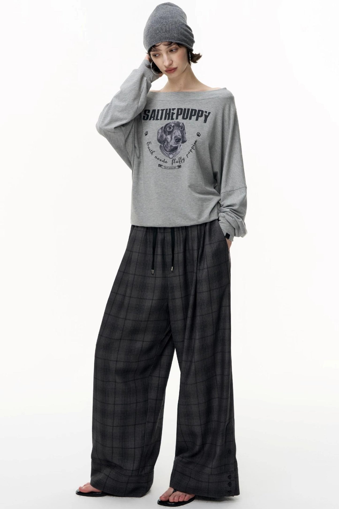 Puppy Print Long Sleeve T-shirt