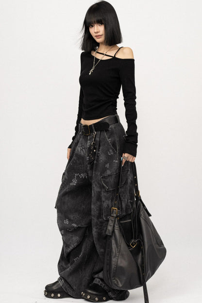 Autumn Spice Black Long Sleeve T-Shirt