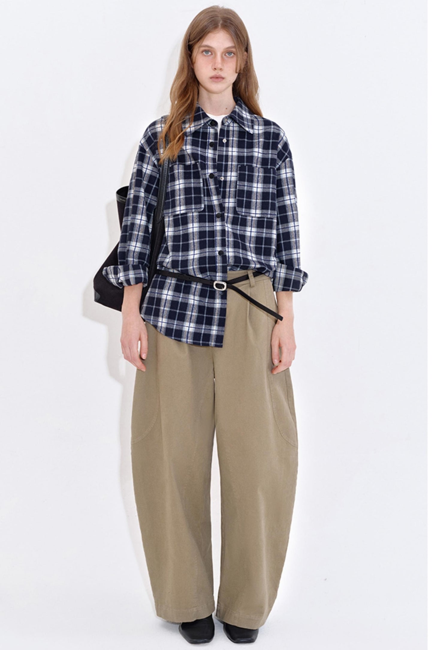 High-End Texture Cotton Pants