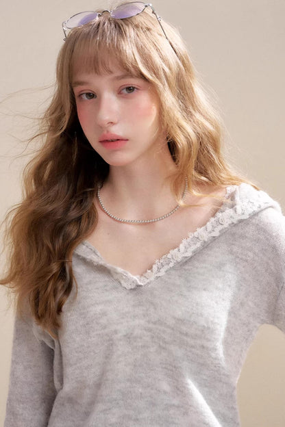 Misty Morning Alpaca Hooded Sweater