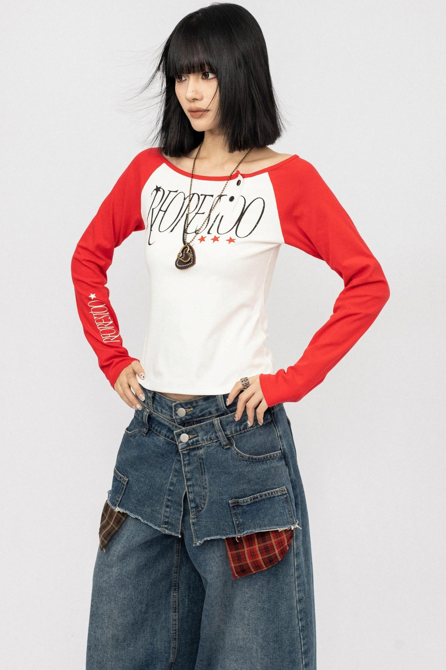 Color-block Long Sleeve Shirt