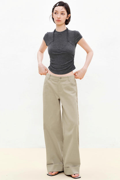 Summer Casual Cotton Drapes Pants
