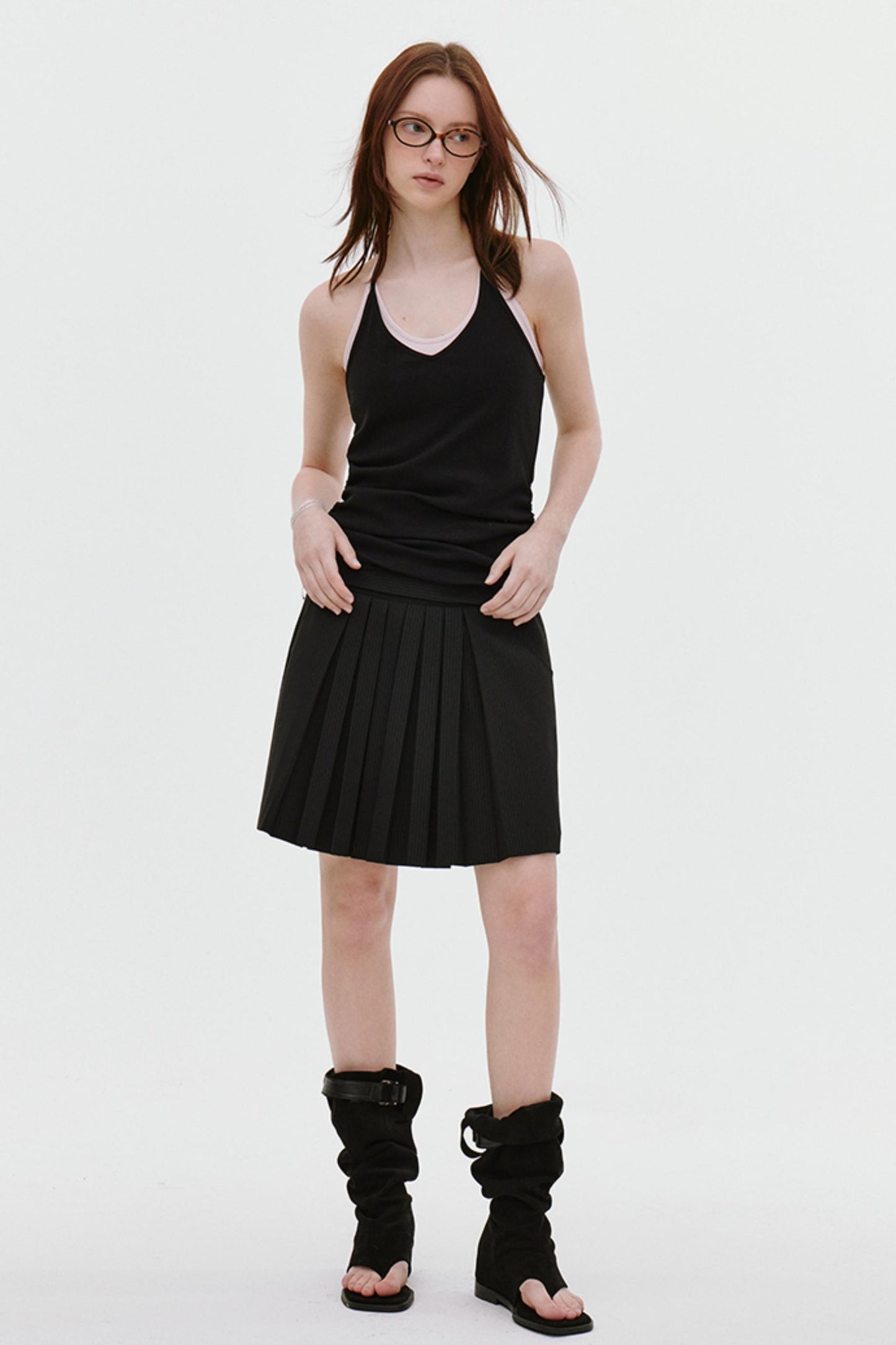 Pleated Side Support Camisole