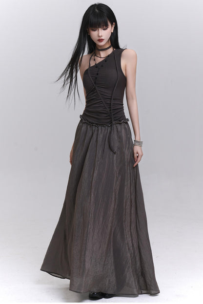 Elegant Seaside One-Shoulder Dress