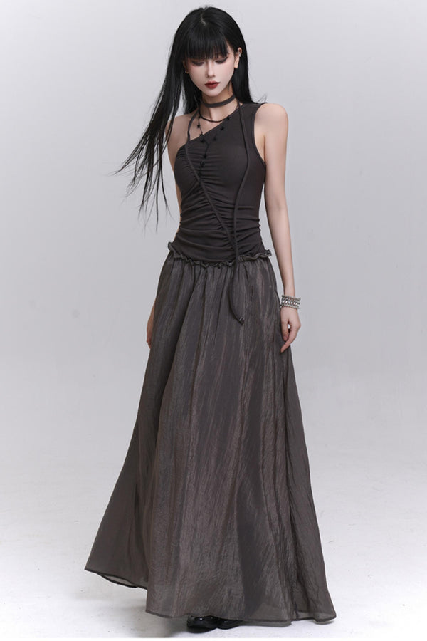 Elegant Seaside One-Shoulder Dress