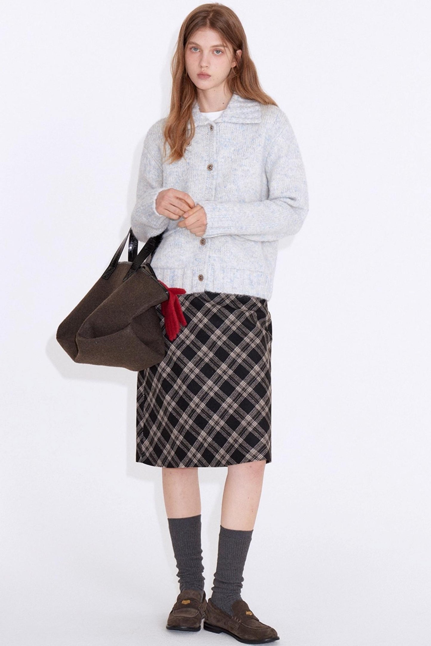 Velvet Wood Grain Cardigan