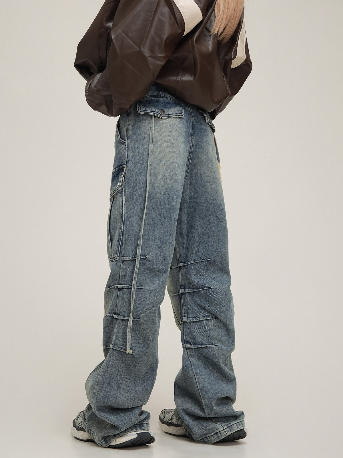 American High Street Stacked Light Jeans Pants