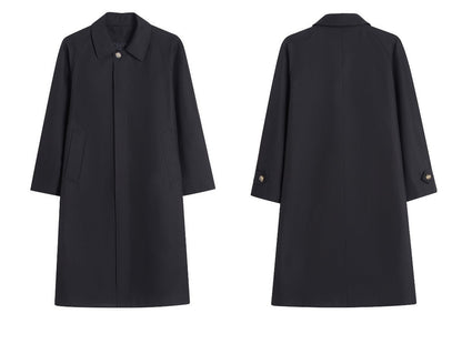 Lose Casual Midi Trench Coat Jacke