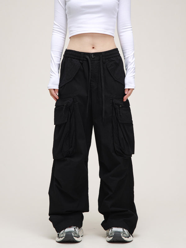 American Retro Lace-up Pants