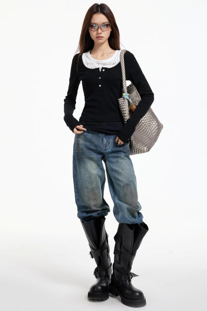 Slim Vintage Pocket Trousers