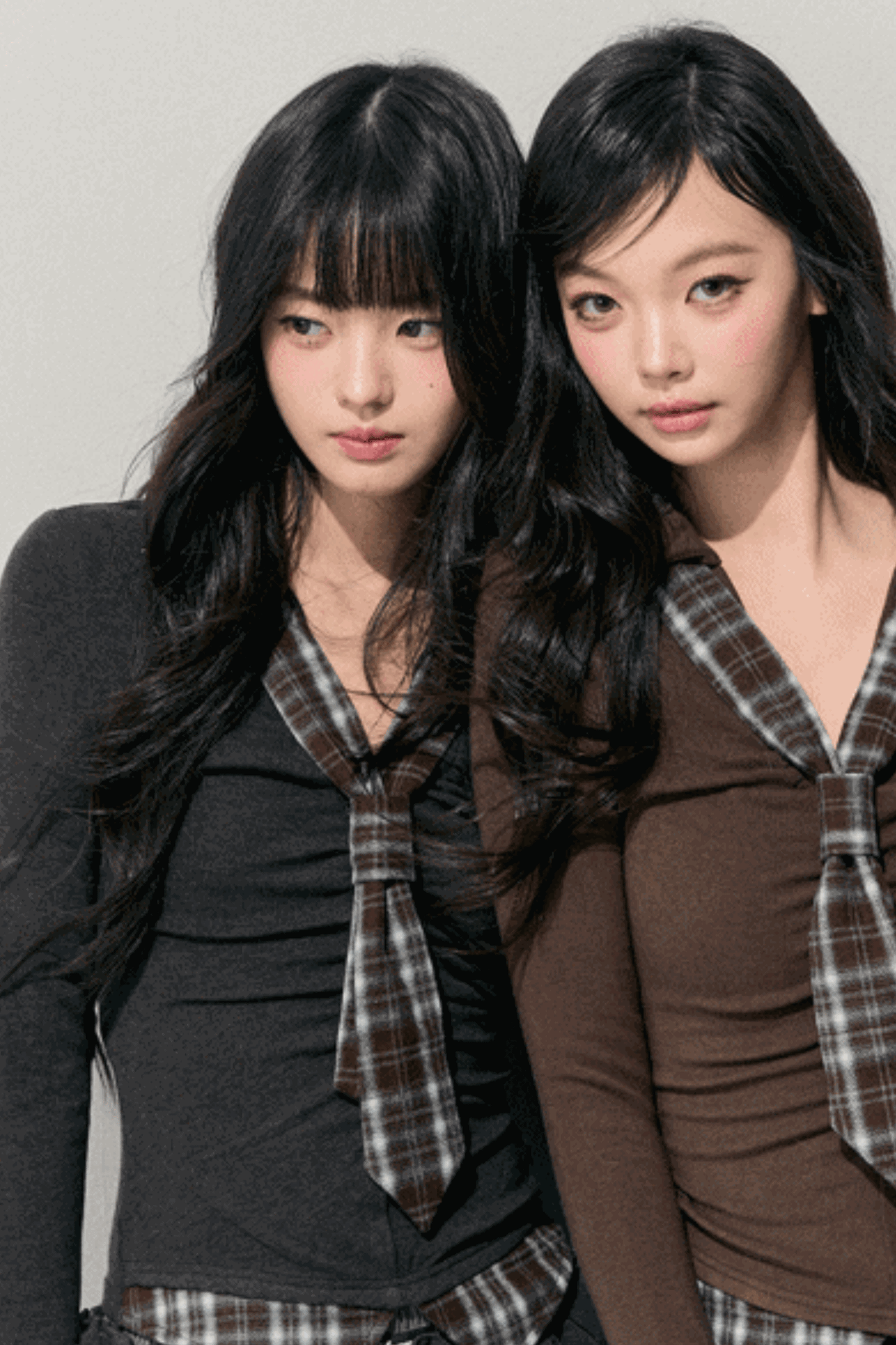 Plaid V-Neck Winter Top