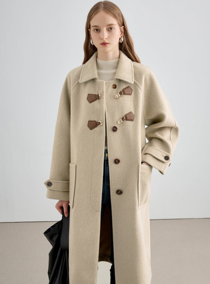 British Horn Padded Mid-Length Coat