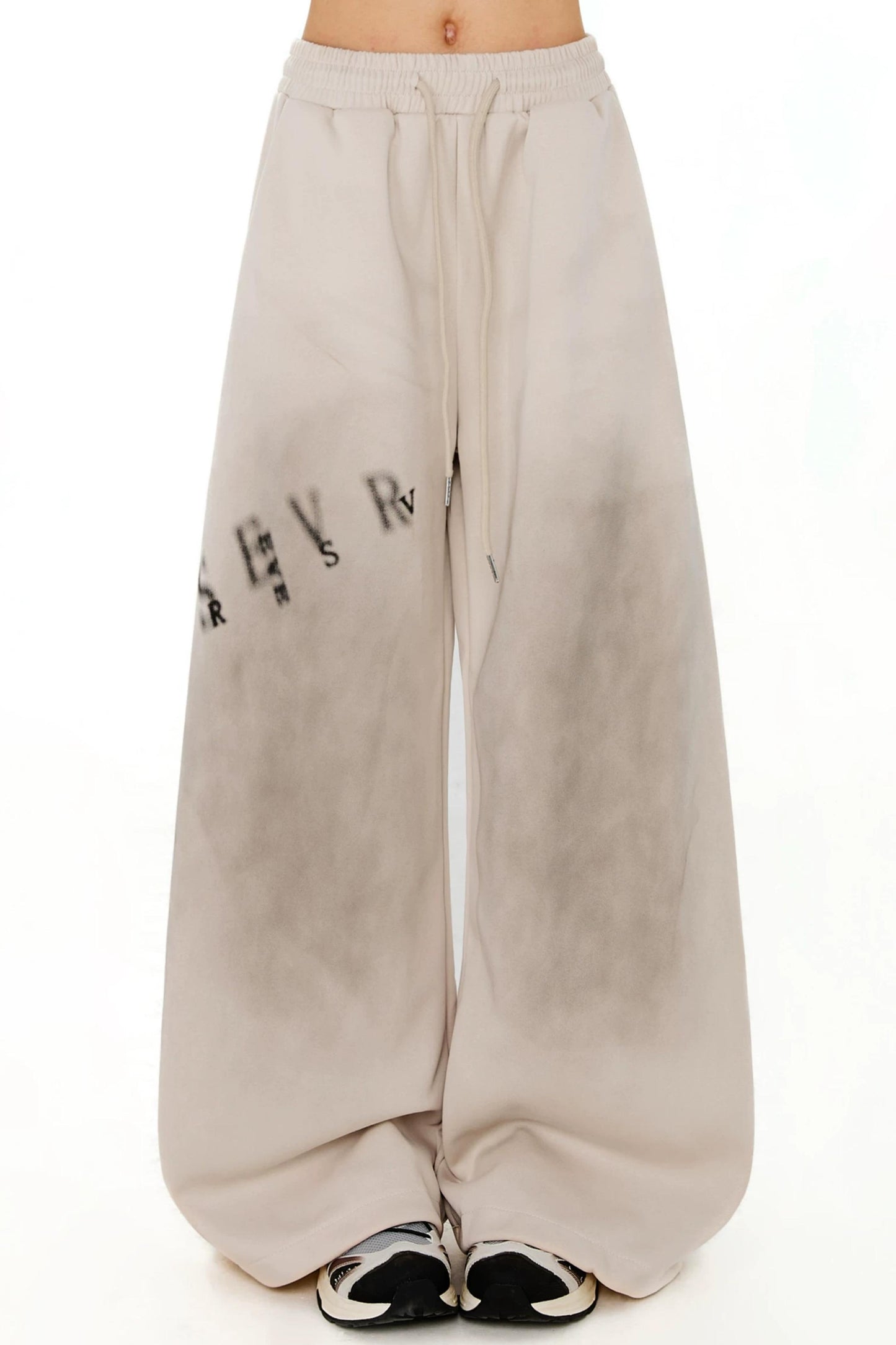 Retro Letter Print Dance Pants