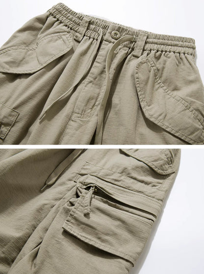 American Retro Zipper-Pocket Cargo Pants