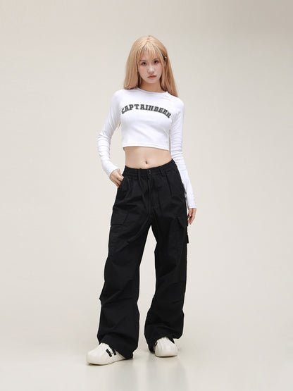 Maillard Straight-leg Loose Casual Pants