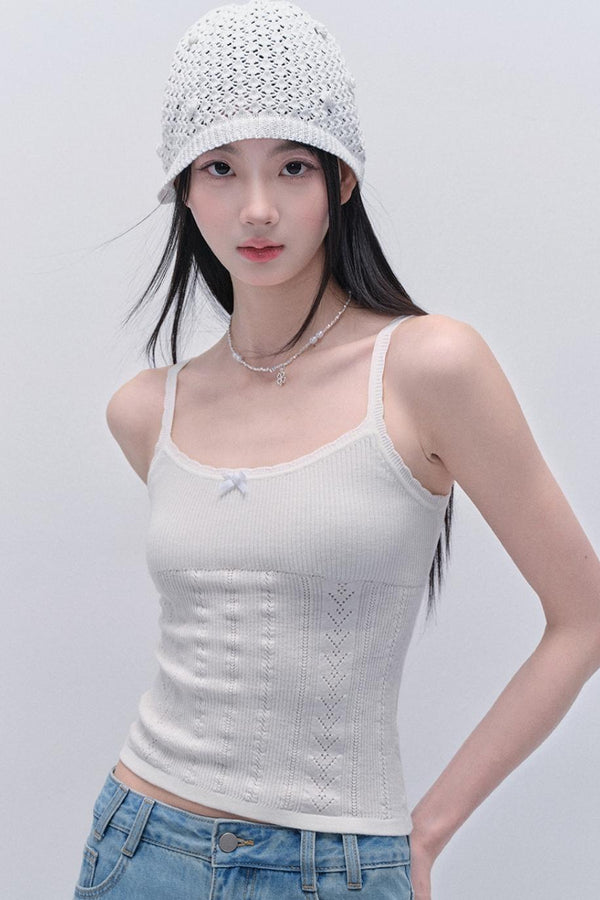 Lace Knitted Cardigan Set-Up