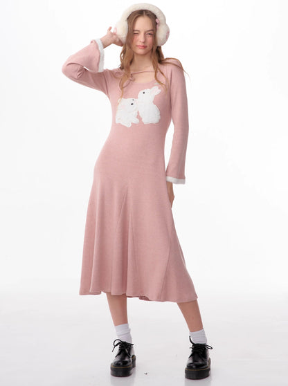 american vintage bunny thin dress