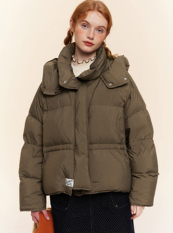 Hooded Loose Thickened Duck Down Jacket