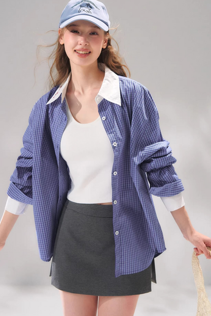 Striped Lace Embroidered Cardigan Set-Up