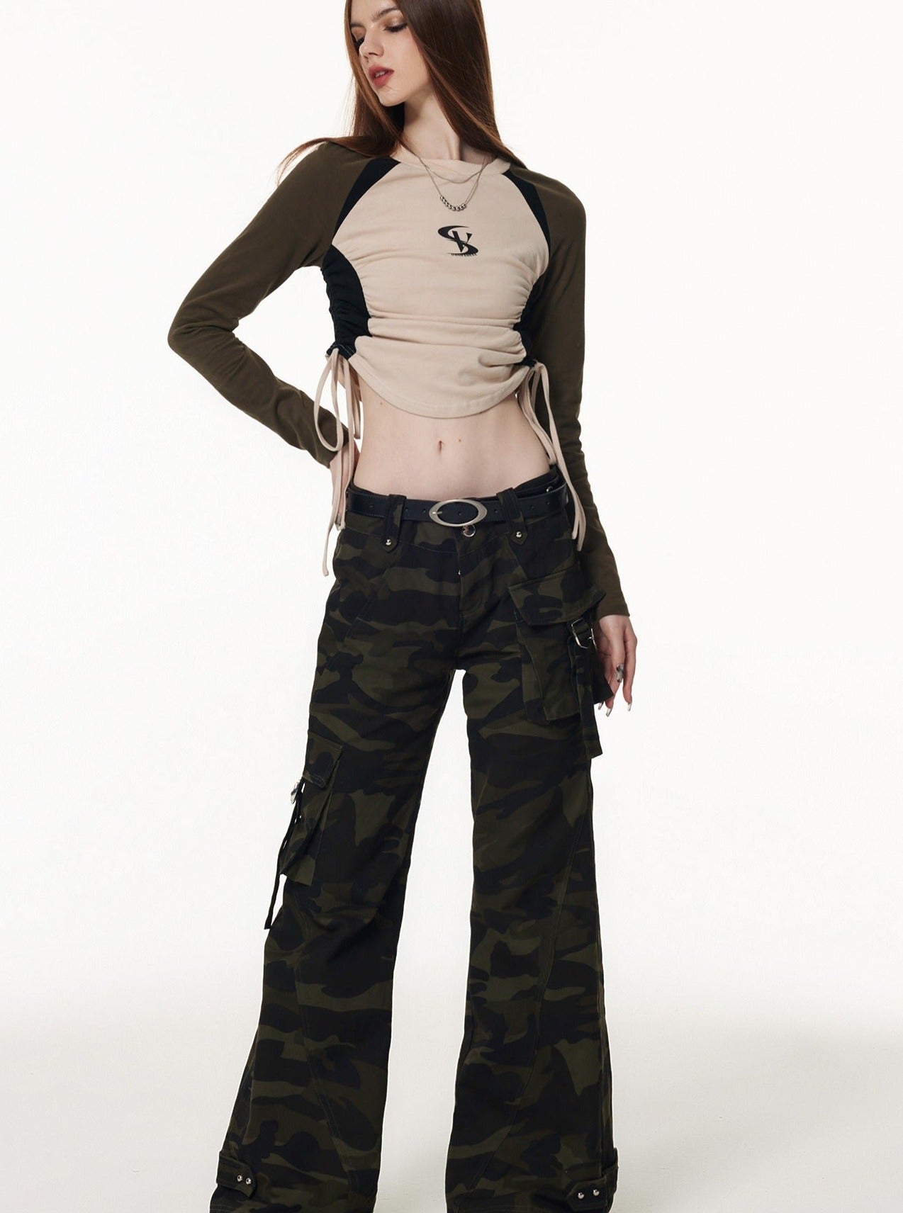 Retro Casual Straight Loose Wide Leg Pants