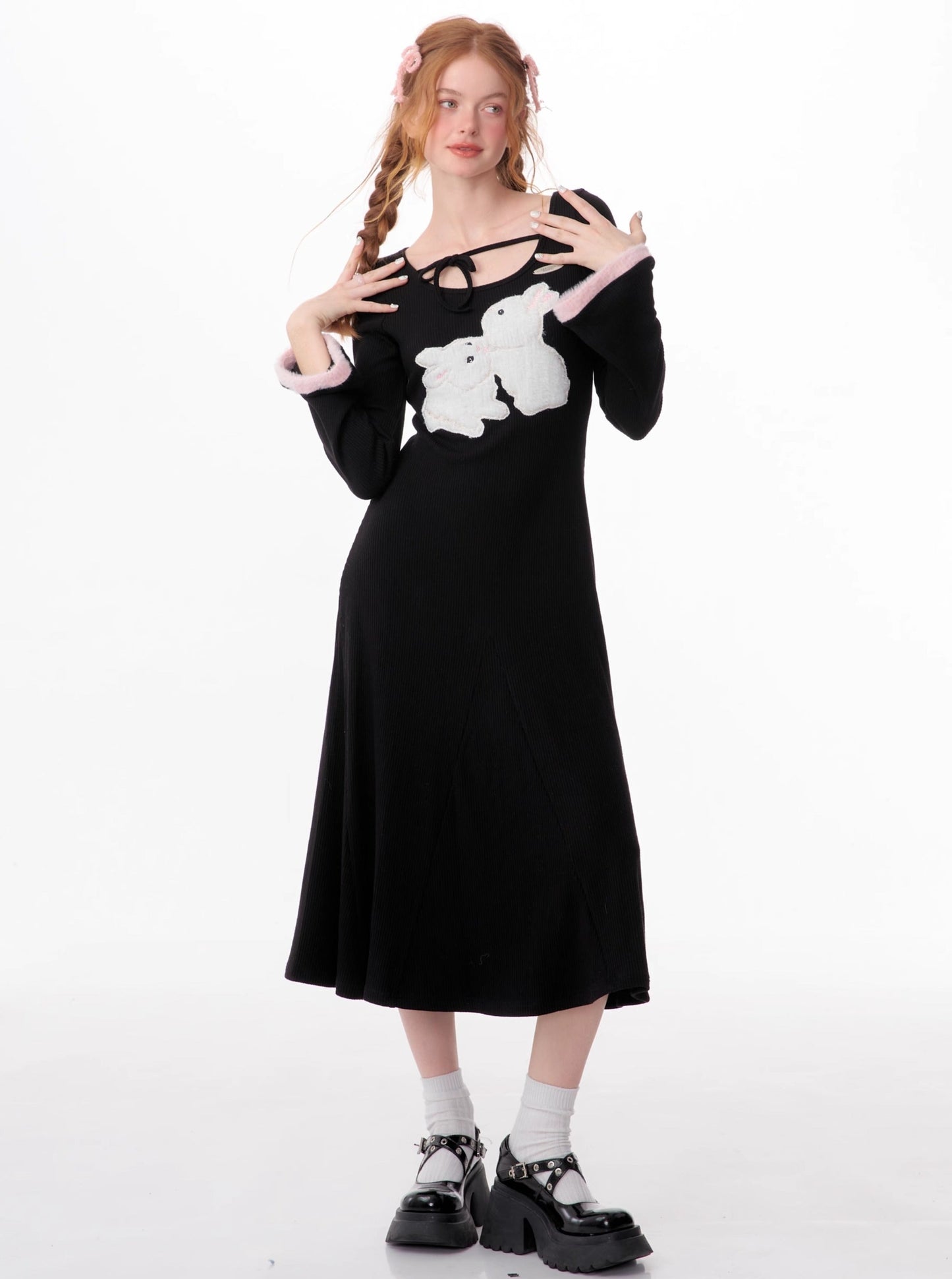 american vintage bunny thin dress