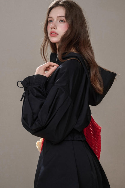 Cotton Trench Coat Set