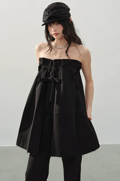 Midnight Love Bow Dress
