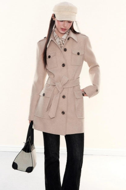 Plaid Waist-Cinching Shirt