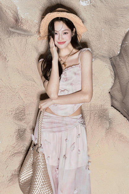 Vacation Floral Skirt Set-Up