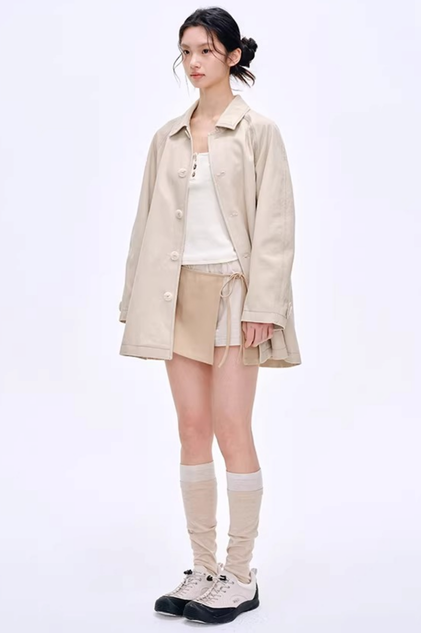 Side Slit Hip-Hugging Skirt Pants