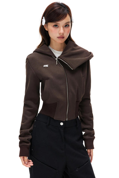 Diagonal Placket Fleece Jacket