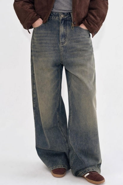 Vintage Distressed Denim Pants