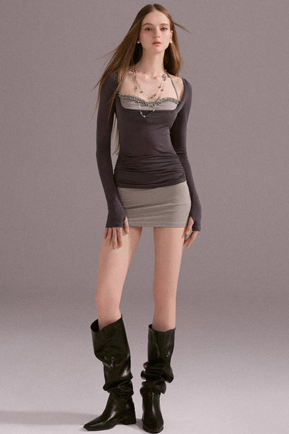 Hot Girl Lace Wrap Dress