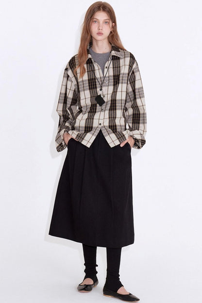 Micro-Brushed Plaid Shirt